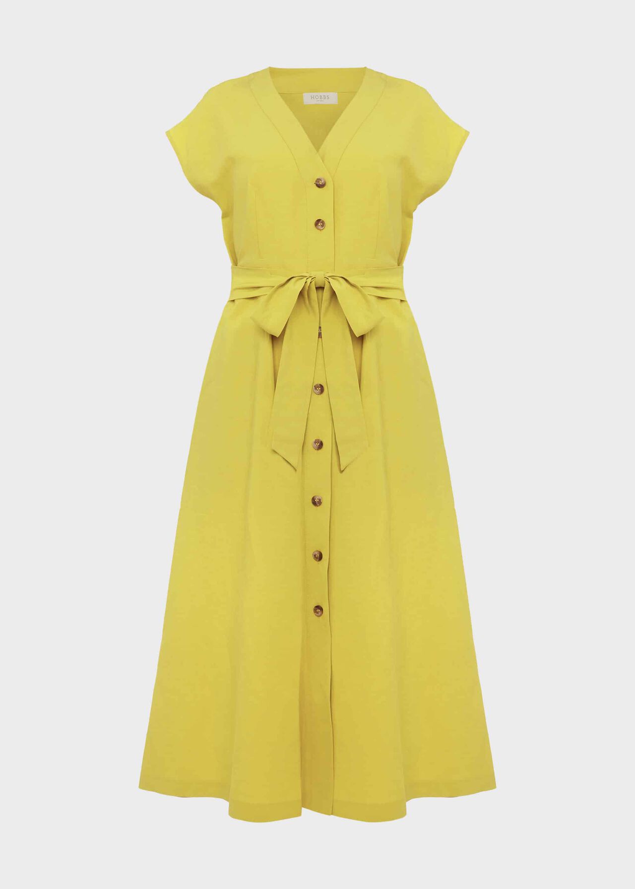 Nima Midi Dress, Chartreuse, hi-res