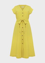 Nima Midi Dress, Chartreuse, hi-res