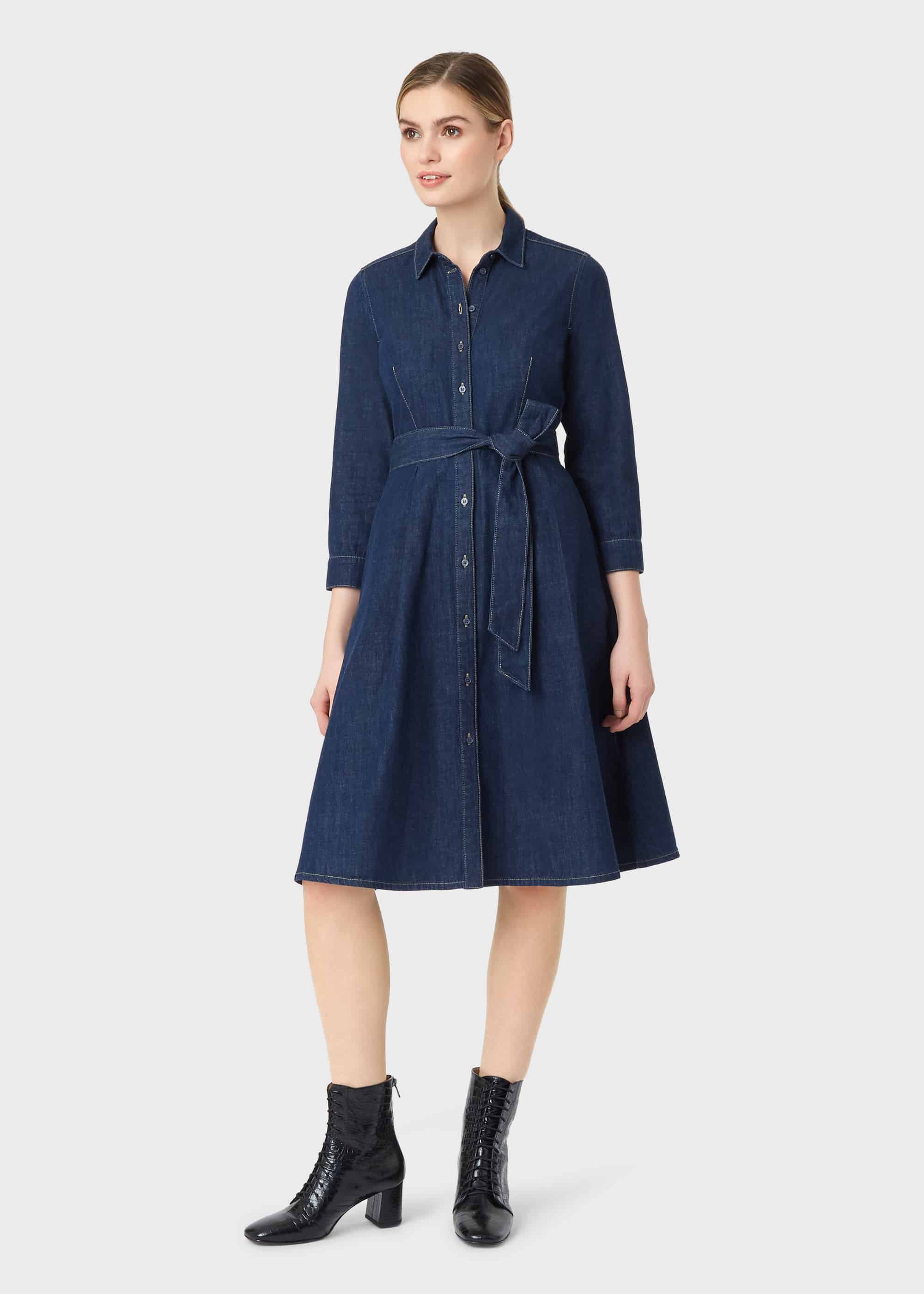 marks and spencer fit and flare dress