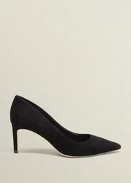 Leila Suede Courts, Black, hi-res