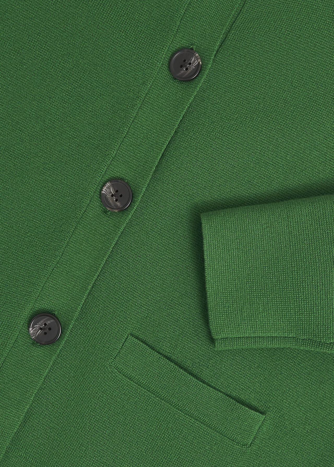 Mia Cotton Wool Knitted Jacket , Verdant Green, hi-res