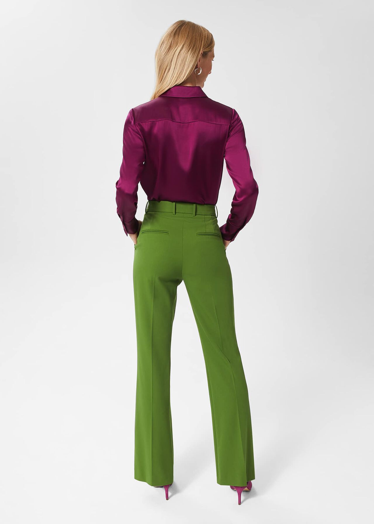 Anela Trousers, Green, hi-res