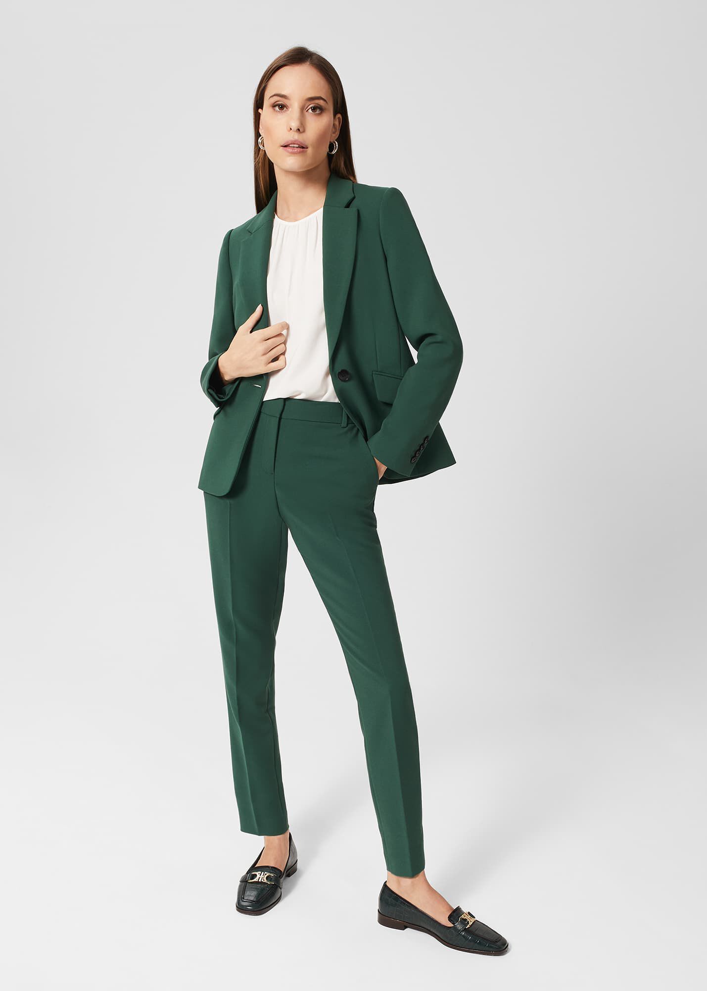 Olive green sales suit womens