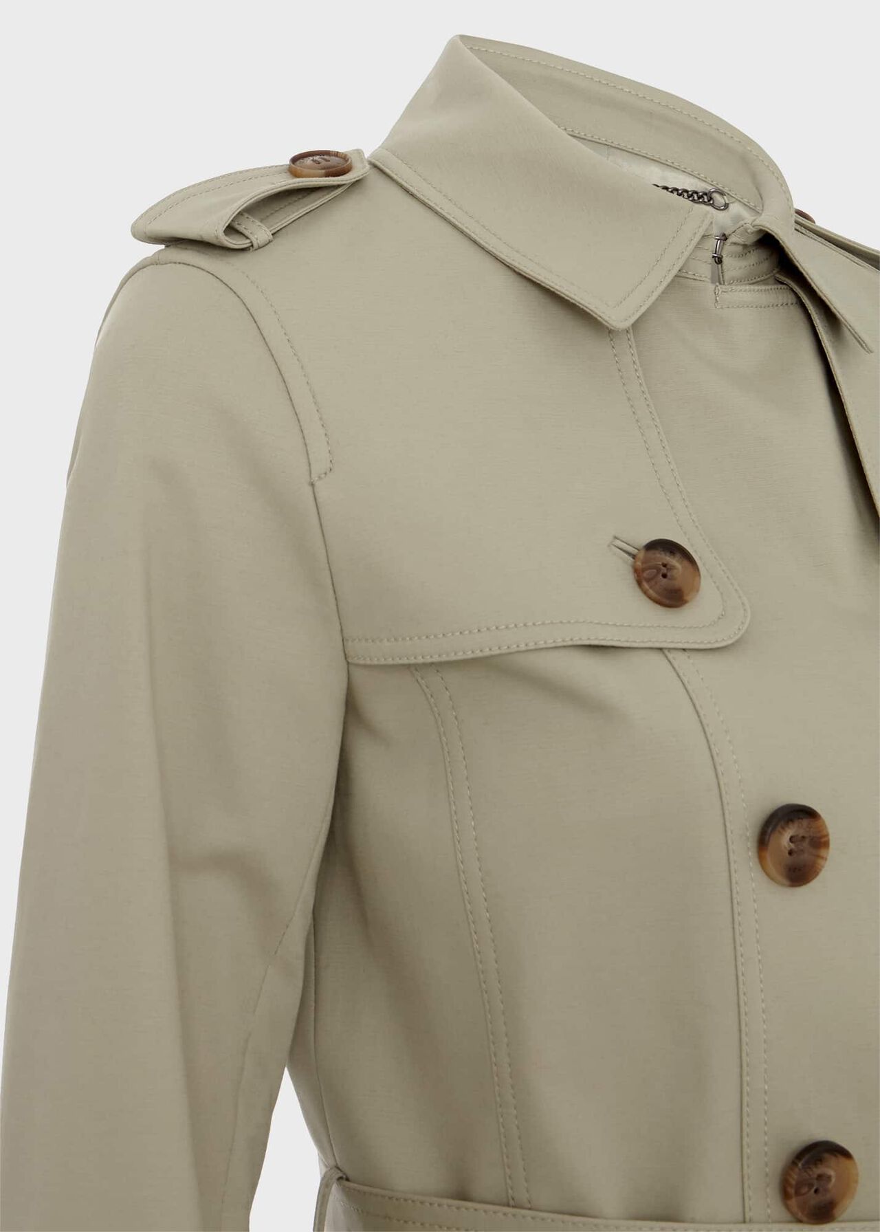 Saskia Shower Resistant Trench Coat, Sage Green, hi-res