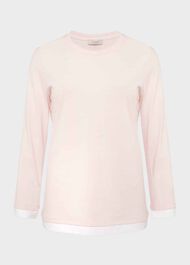 Amelie Cotton Top, Warm Pink, hi-res