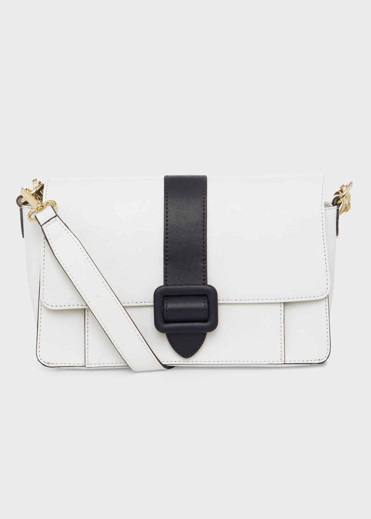 Keighley Leather Crossbody Bag, White Navy, hi-res