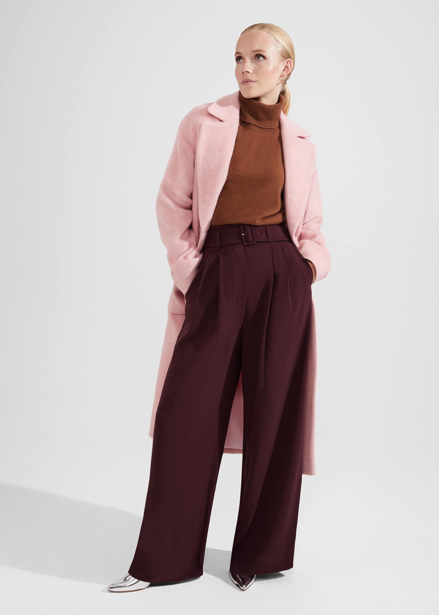 Hobbs carron coat pink cheap