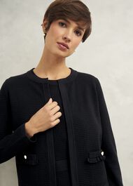 Petra Knitted Jacket, Black, hi-res