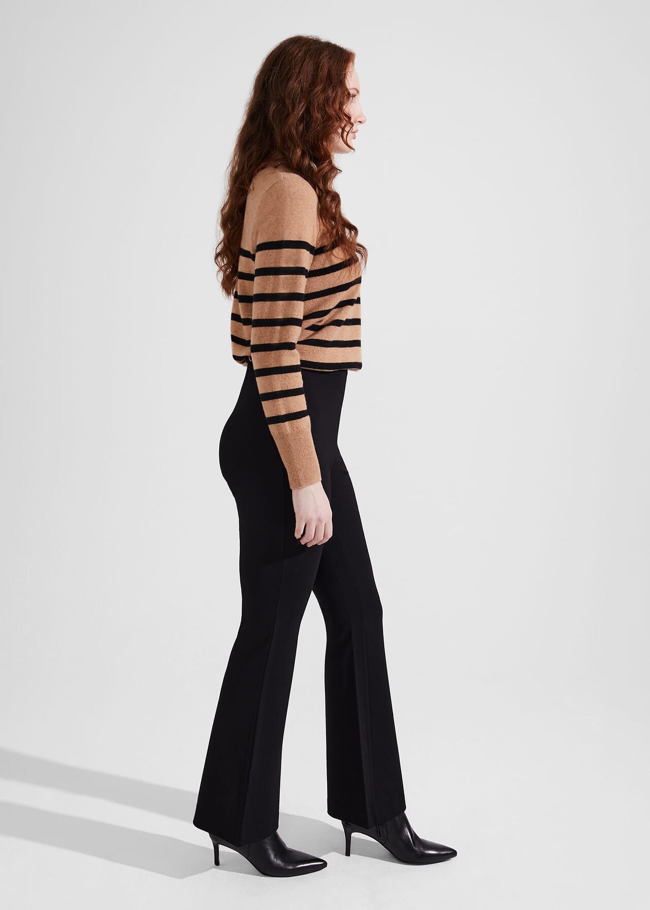 Peggy Ponte Pants, Black, hi-res