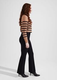 Peggy Ponte Pants, Black, hi-res
