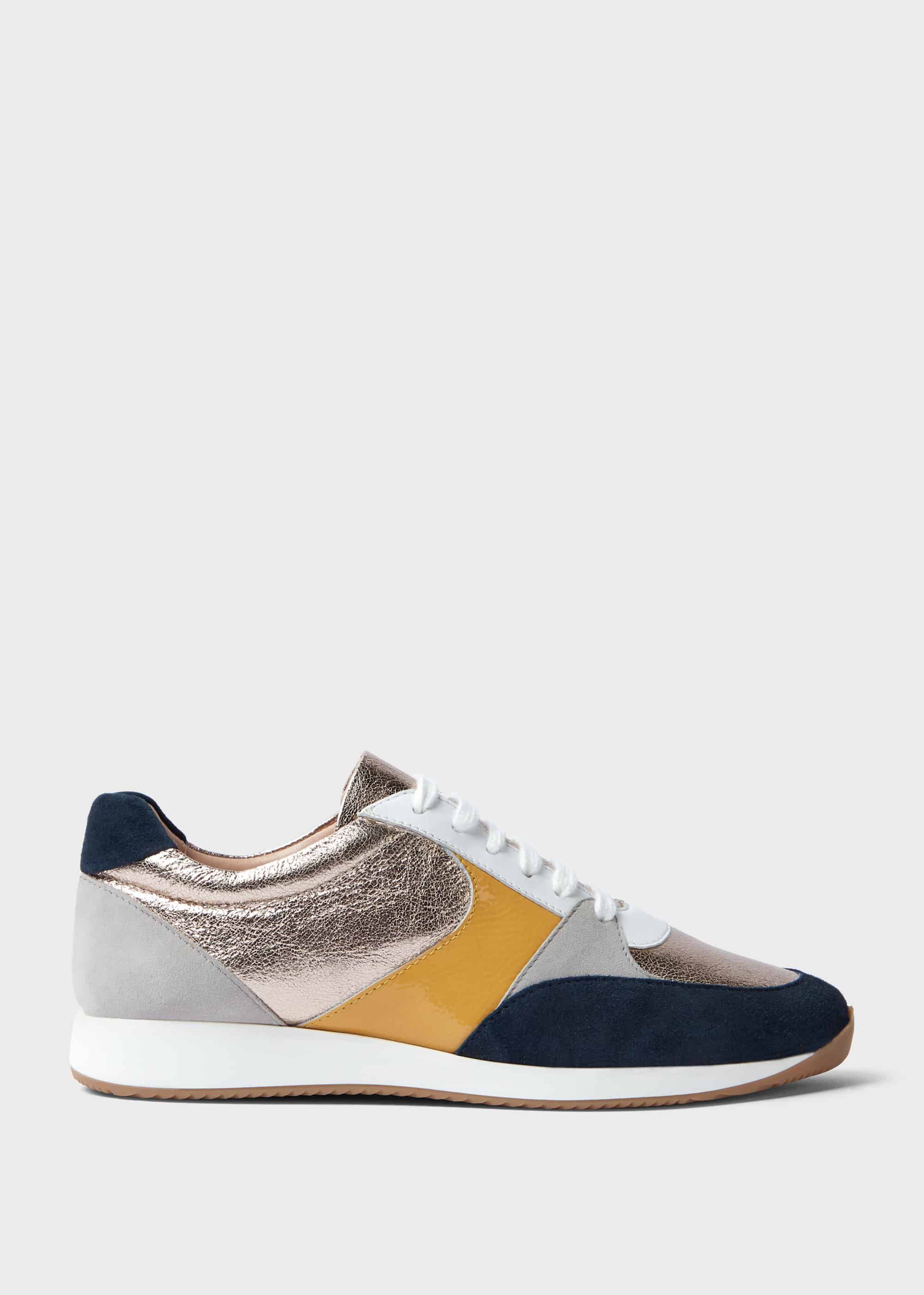 metallic trainers