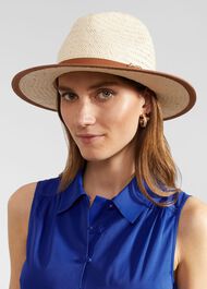 Maryam Straw Hat, Natural, hi-res