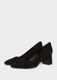 Clemmi Court Shoes, Black, hi-res