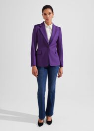 Petite Jess Wool Jacket, Indigo Purple, hi-res