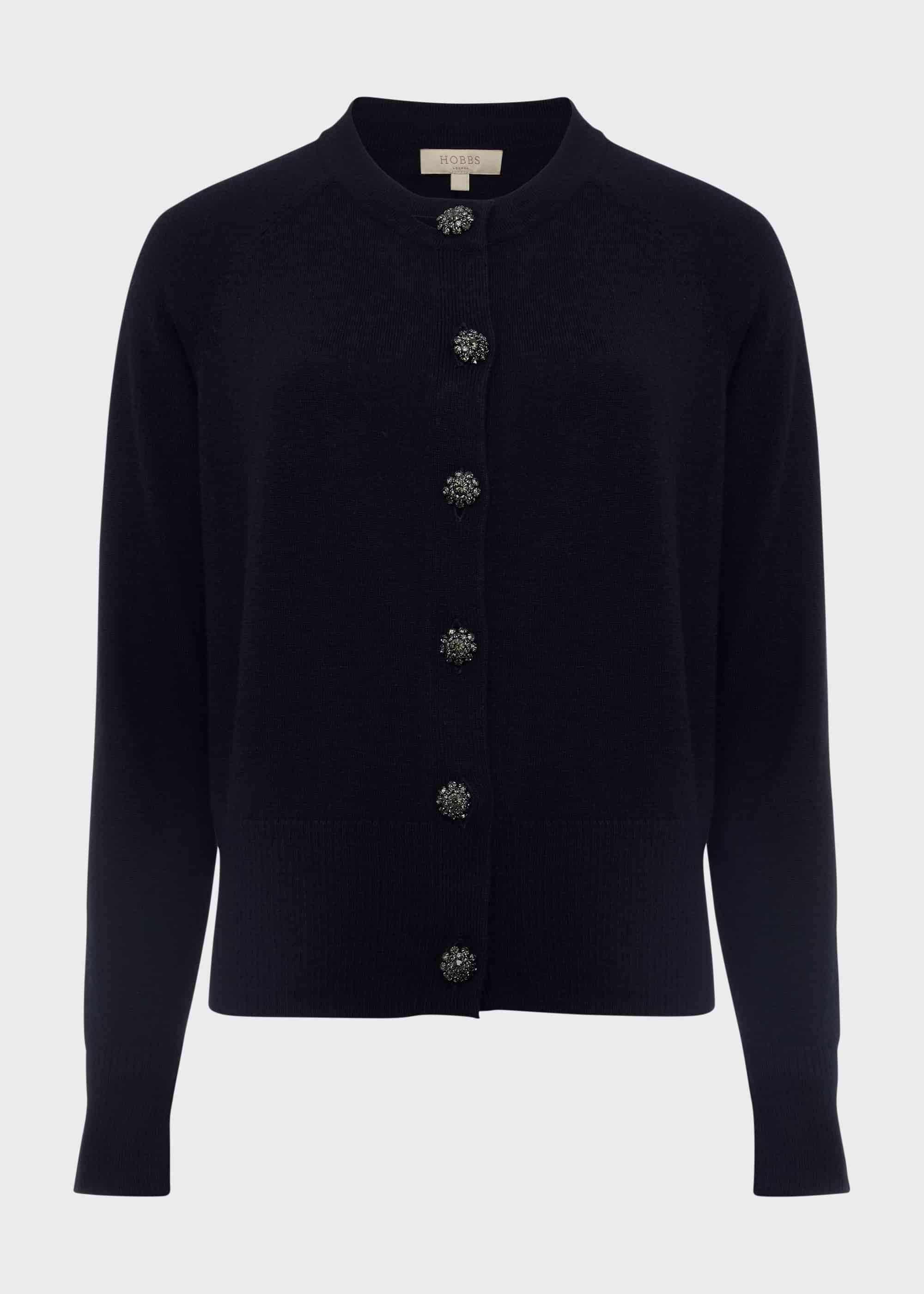 hobbs navy cardigan