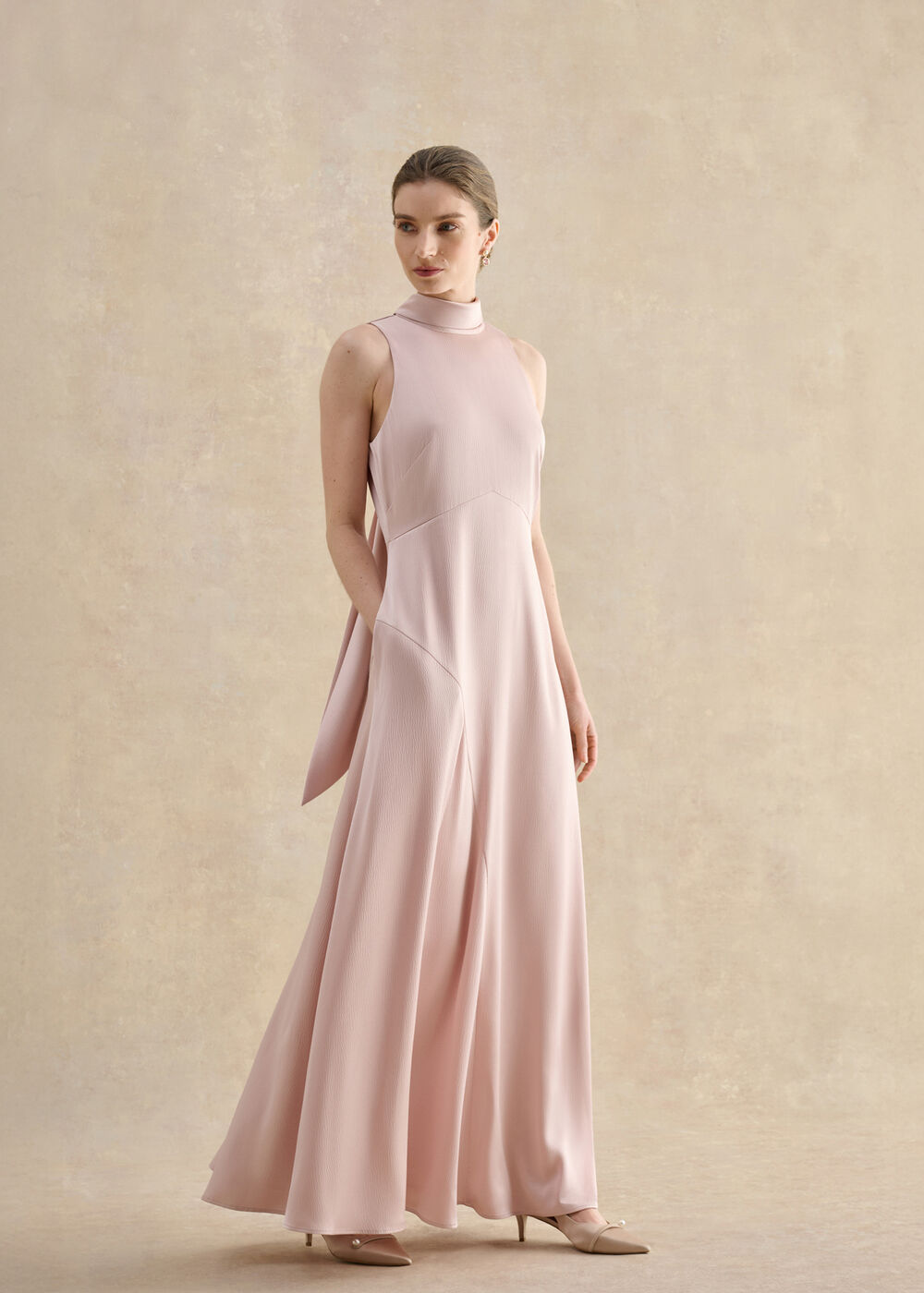 dresses in peach color Beautiful Sequence Work Peach Color Gown With Koti