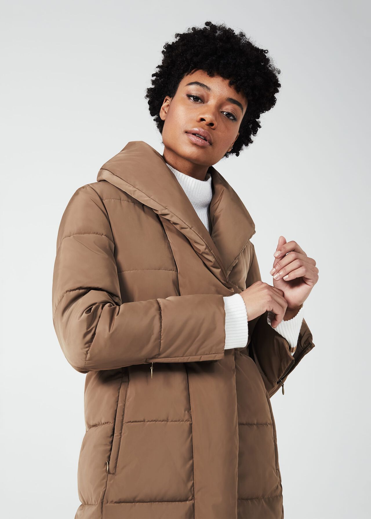 Winnie Puffer Jacket, Camel, hi-res