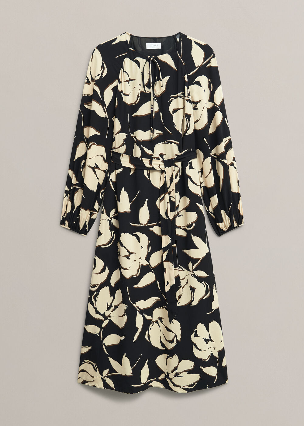 Evelyn Dress, Black Sandstone, hi-res