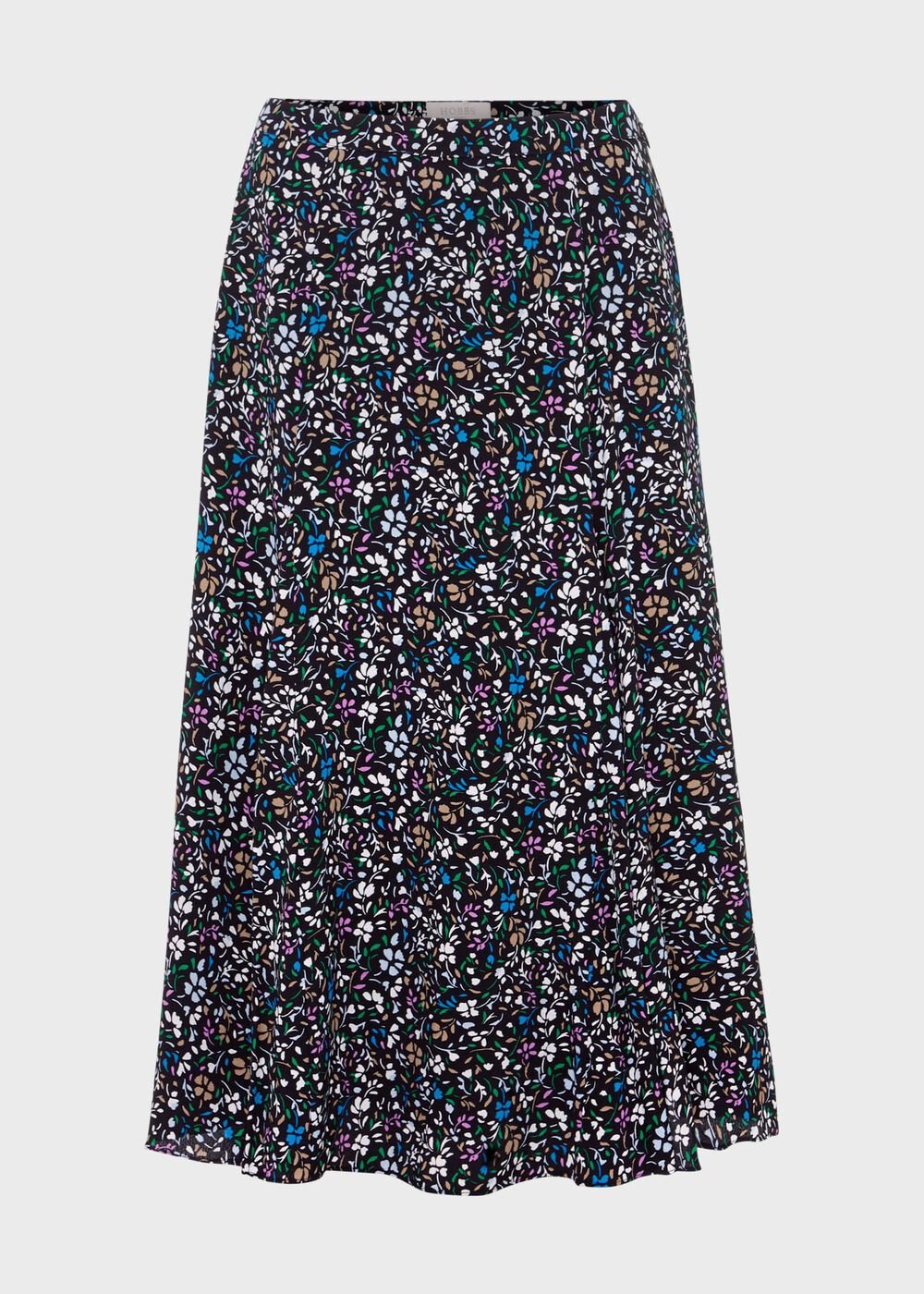 Anika Midi Skirt, Navy Multi, hi-res