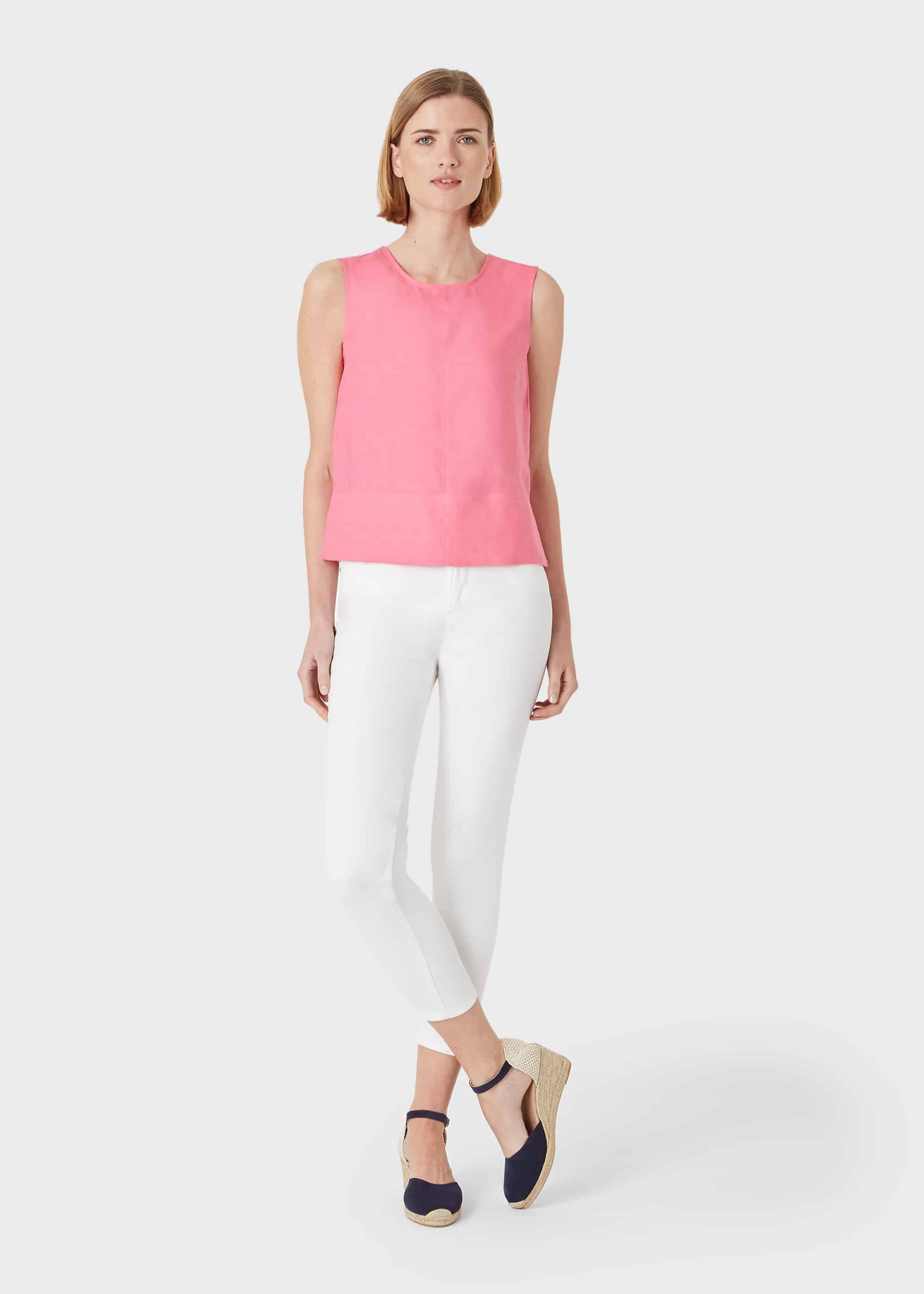Halle Linen Top | Hobbs