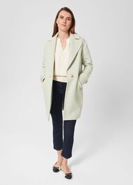 Lillie Coat, Green Ivory, hi-res