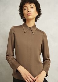 Gresham Shirt, Camel, hi-res