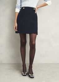 Marie Skirt With Wool, Navy, hi-res