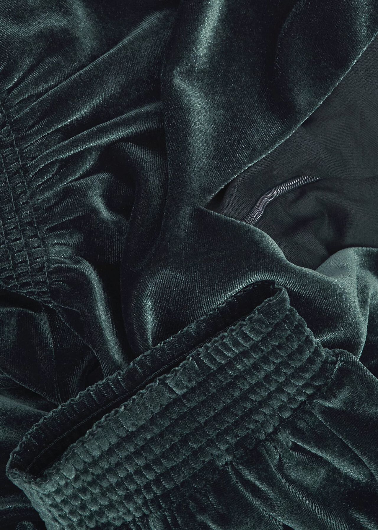 Petite Dormer Velvet Dress, Evergreen, hi-res