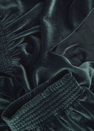 Petite Dormer Velvet Dress, Evergreen, hi-res