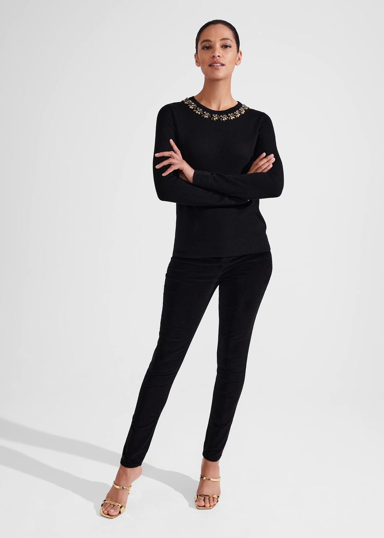 Alora Sweater With Wool, Black, hi-res