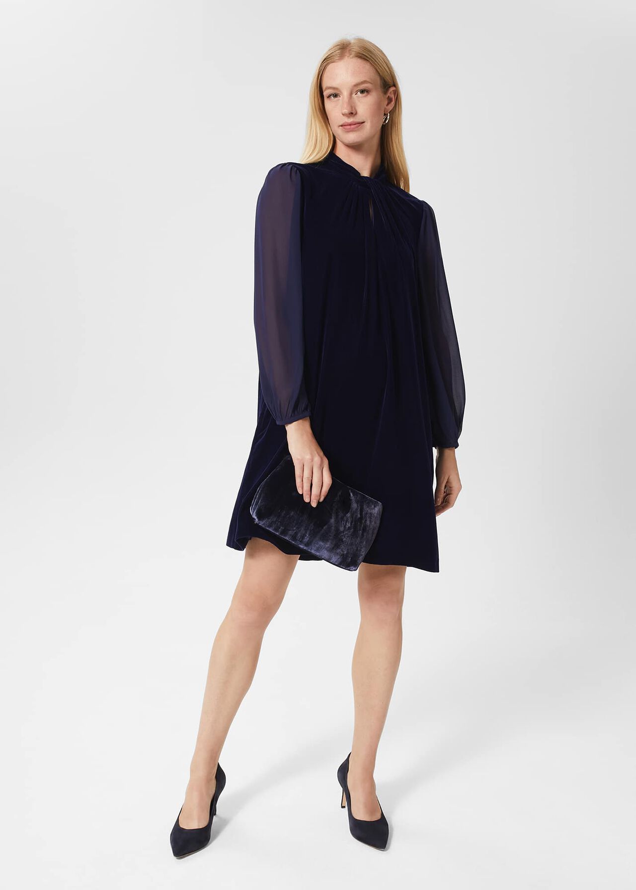 Clifton Clutch Bag, Midnight, hi-res
