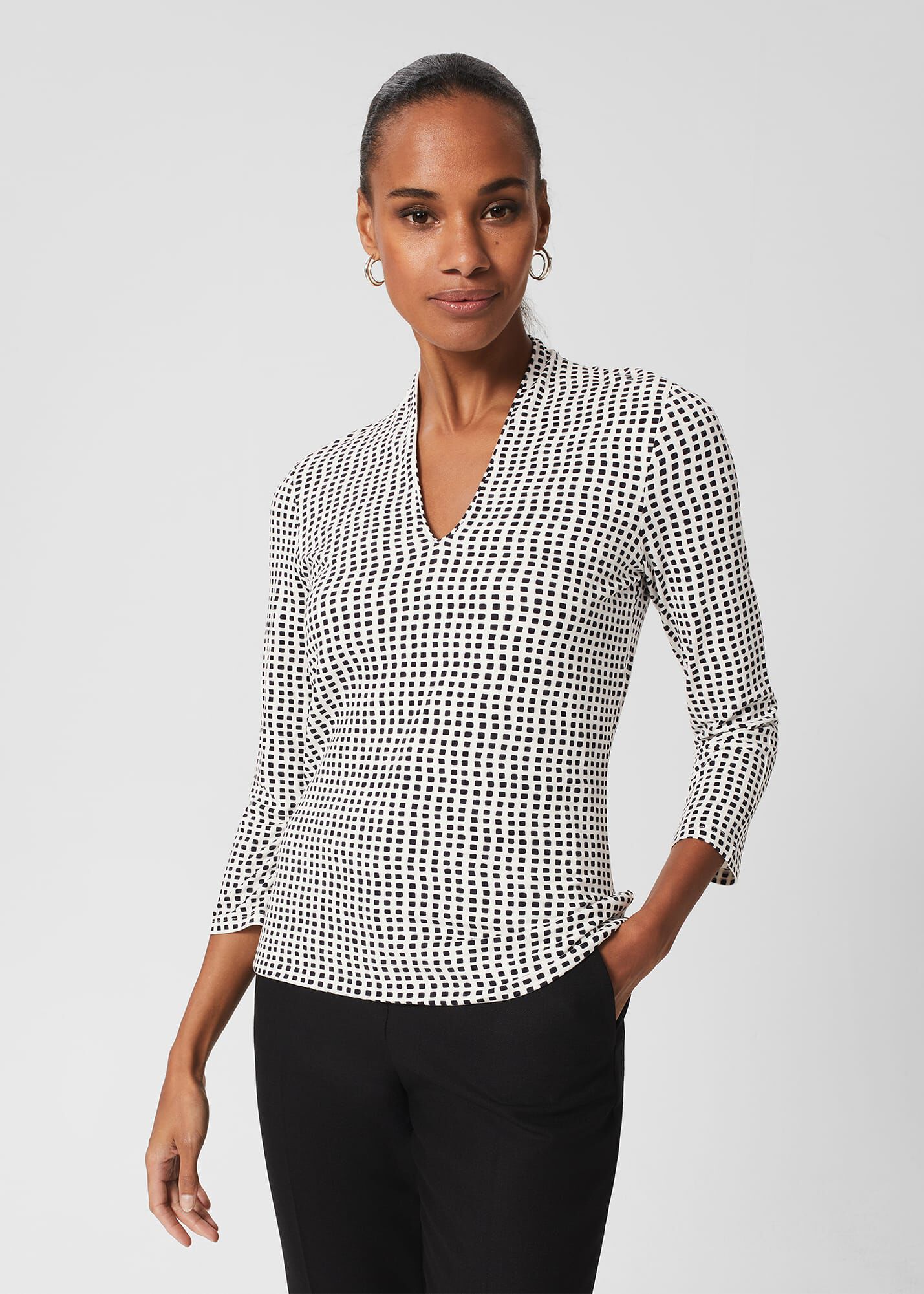 Aimee Printed Top | Hobbs UK |