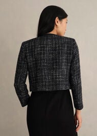 Petite Esme Match Black Jacket, Black White, hi-res