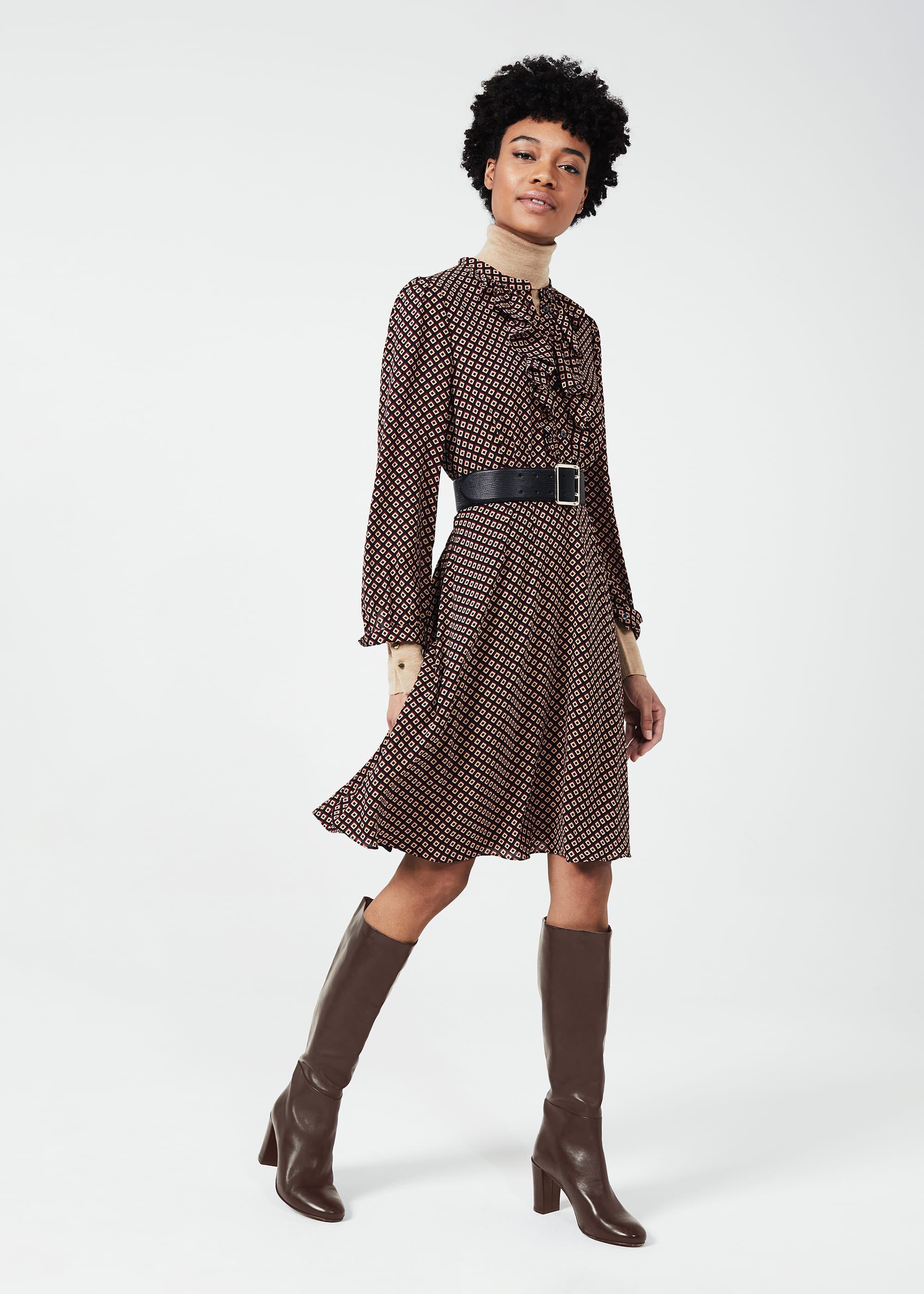 Anastasia Leather Knee High Boots