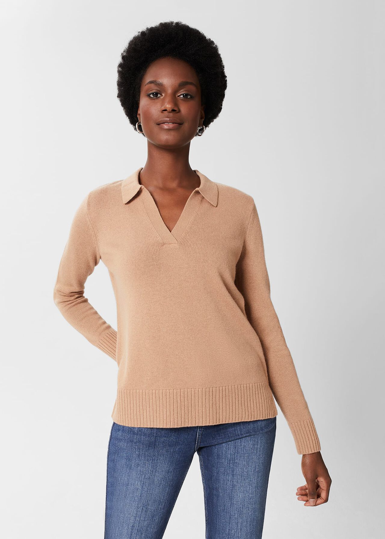 Sia Jumper With Cashmere, Hobbs Camel, hi-res
