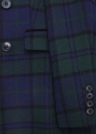 Patricia Wool Blend Coat, Green Black, hi-res