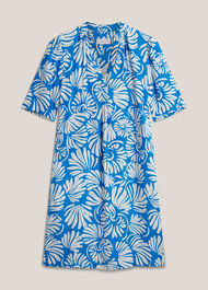 Lucille Tunic Dress, True Blue Ivory, hi-res