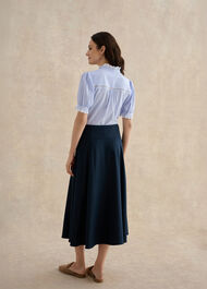Lilliana Midi Skirt, Navy, hi-res