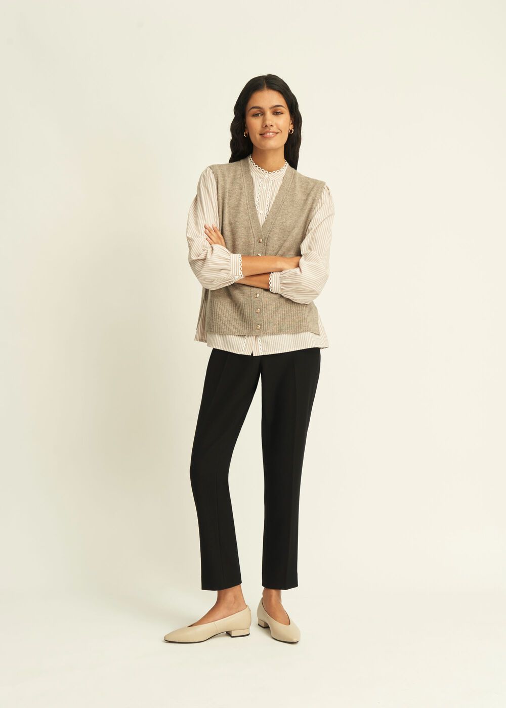 Maya Kintted Vest Outfit, , hi-res