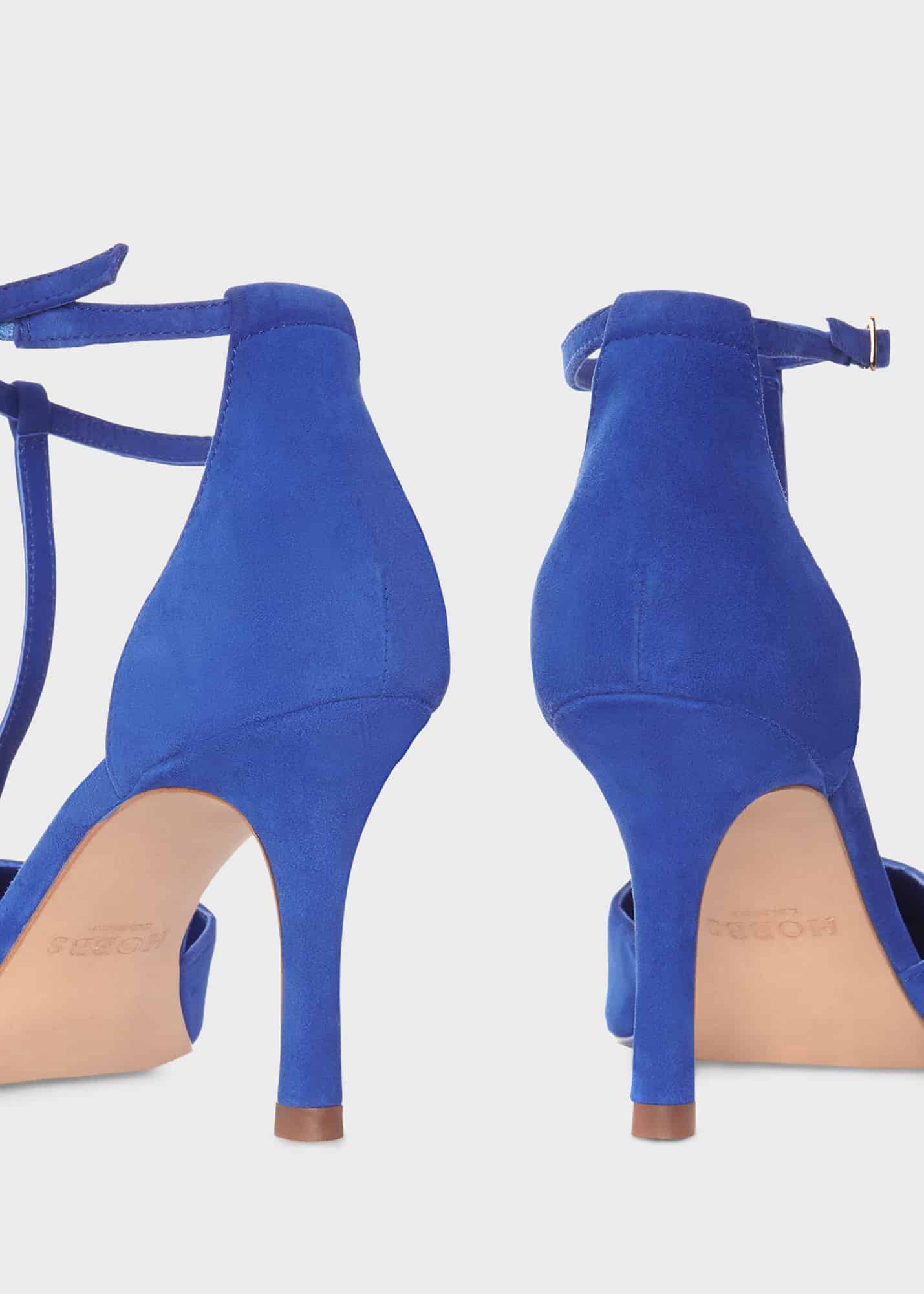 Blue t bar heels top