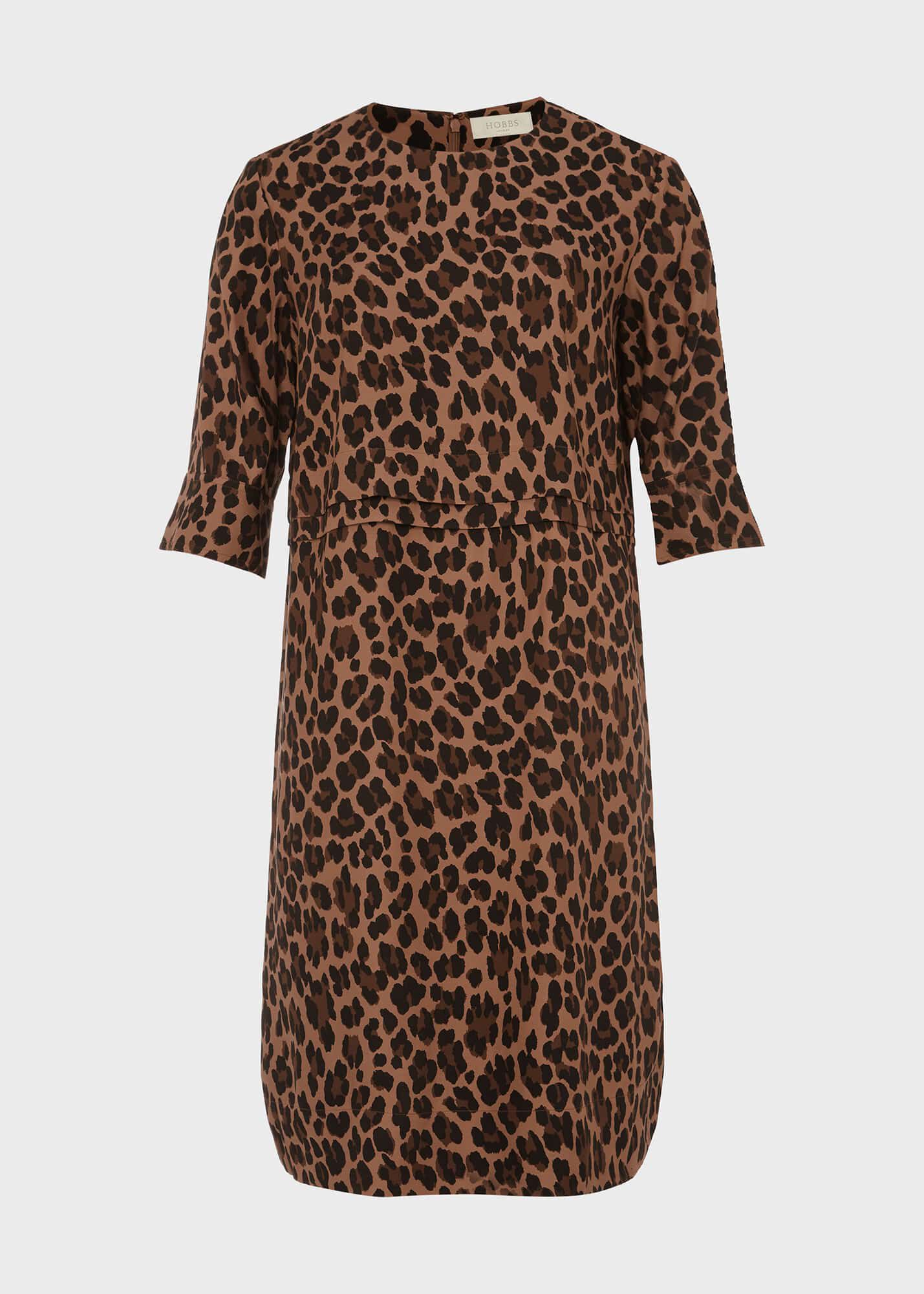 Hobbs animal print top dress