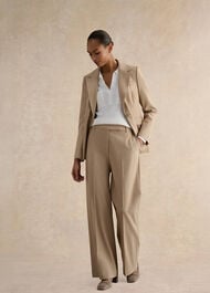Ashleen Wide Leg Trousers, Neutral, hi-res