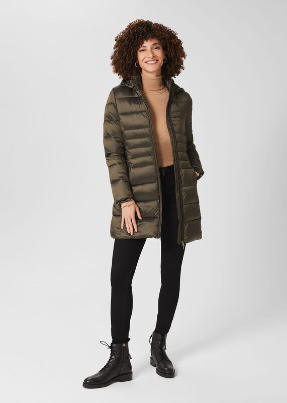Petite Danika Long Puffer Jacket 