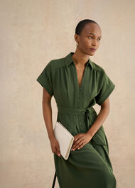 Woodall Dress, Olive Green, hi-res