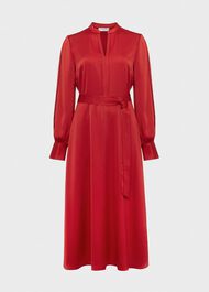 Arlette Dress, Currant Red, hi-res