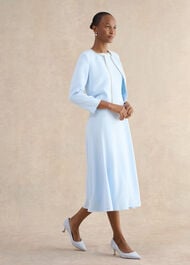 Beatrix Embellished Trimmed Jacket, Pale Blue, hi-res