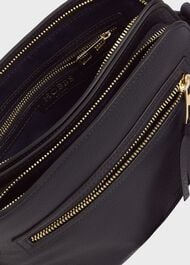 Hampton Leather Crossbody Bag, Navy, hi-res