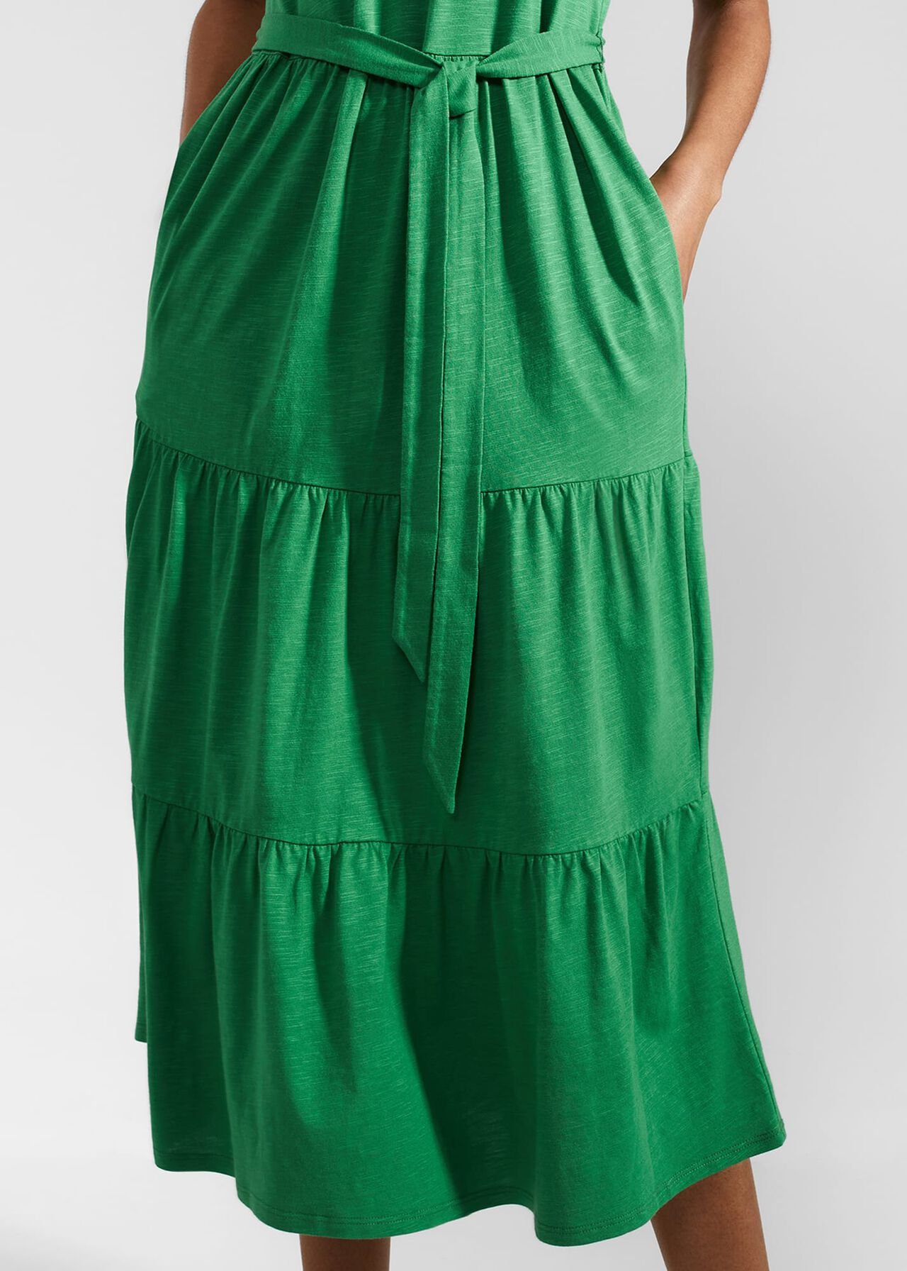 Brodie Jersey Dress, Green, hi-res