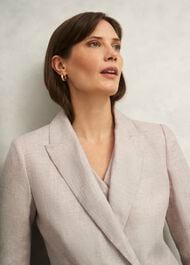 Alessia Linen Jacket, Neutral, hi-res