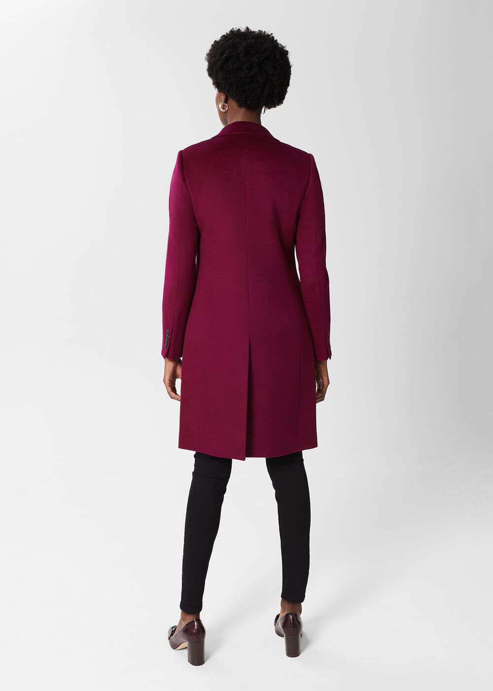 Tilda Wool Coat, Warm Plum, hi-res